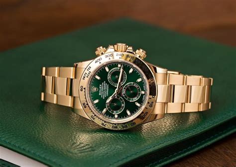 men's gold rolex with green face|Rolex green dial watch price.